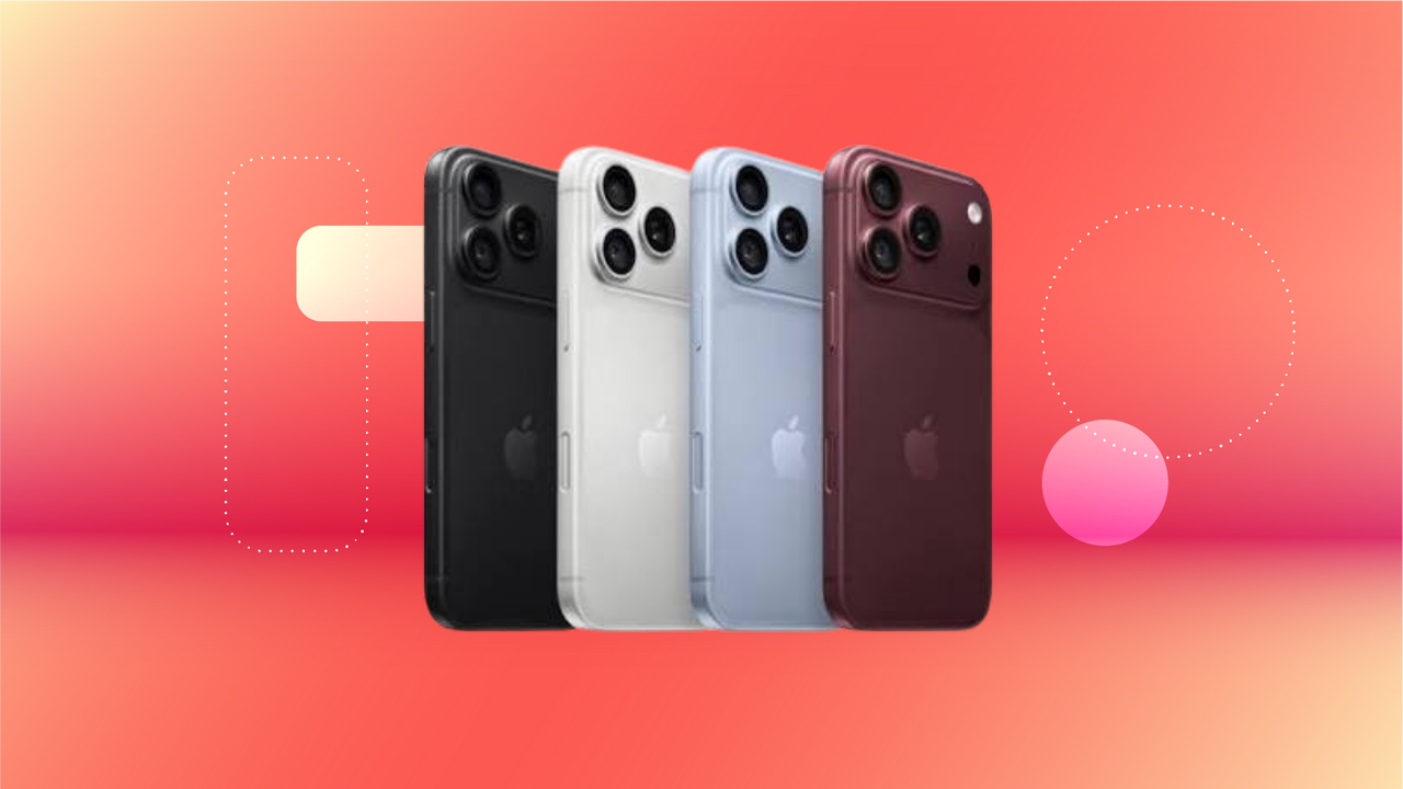 iPhone 18 Pro lineup on an orange background