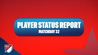 MLS Player Status Report: Matchday 32 (Saturday, October 24 - Sunday, October 25)