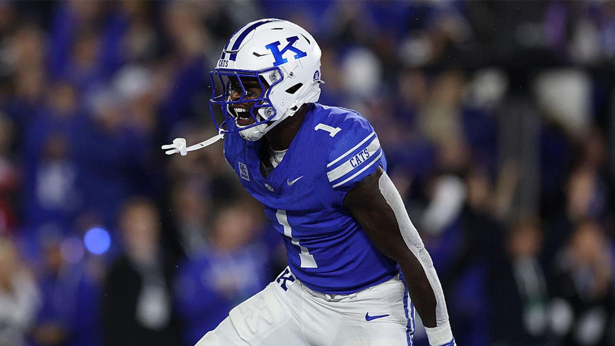 CJ Baxter #1of the Kentucky Wildcats