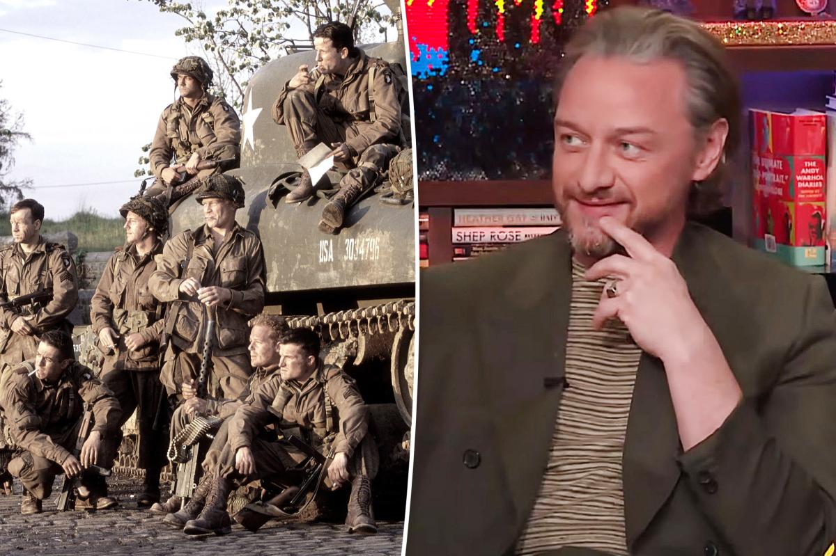 James McAvoy calls out 'Band of Brothers' co-star for bullying him on set
