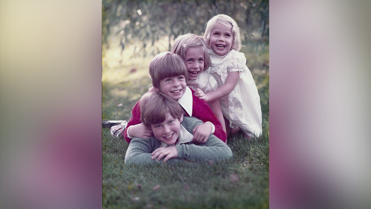 Michael Goessling, here with his siblings many decades ago, credits his adoptive parents with giving him a "charmed" childhood.