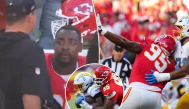 Chiefs star Chris Jones blows up on coach in sideline screaming match in game against Chargers