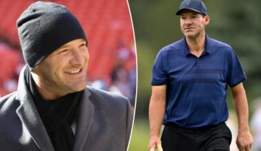Tony Romo plays in golf event with in first public appearance since arrest