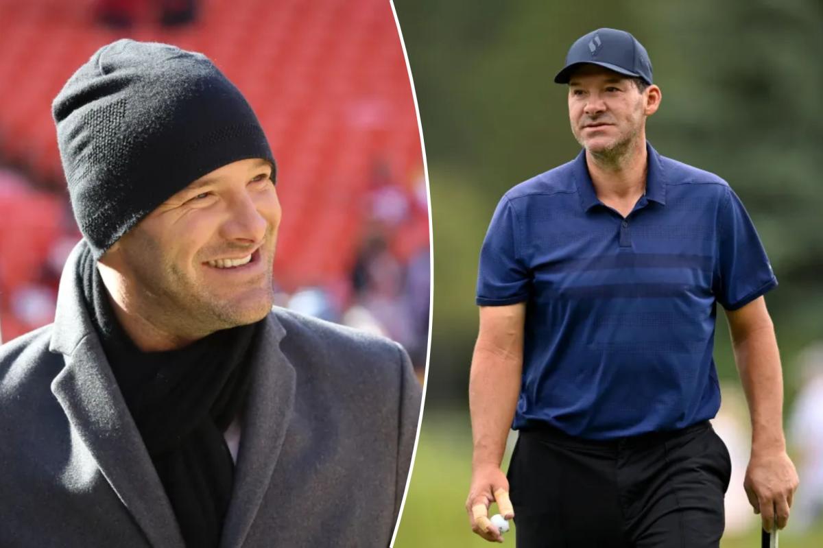 Tony Romo plays in golf event with in first public appearance since arrest