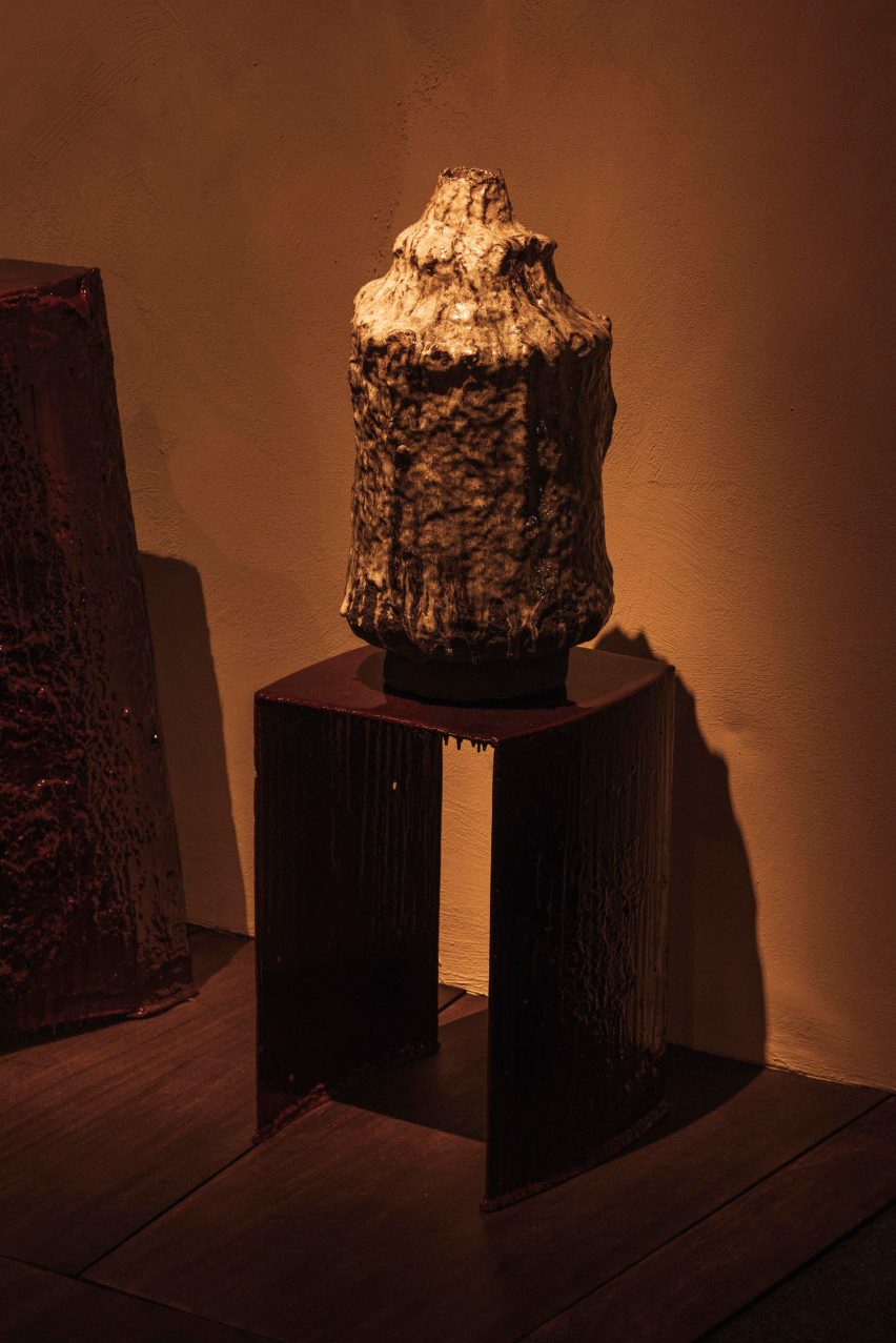 Glazed vessel by Jojo Corväiá