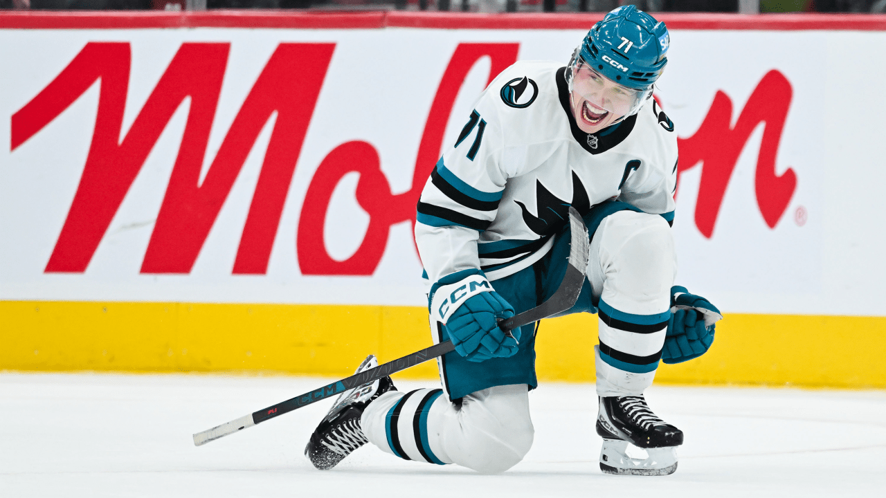 Celebrini scores second goal in OT, completes comeback for Sharks against Canadiens