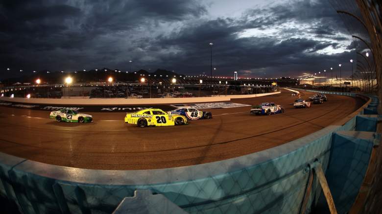 A general view of NASCAR racing at Phoenix Raceway on October 17, 2026 in Avondale, Arizona.