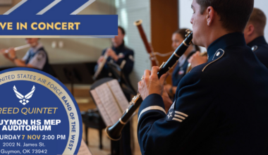 United States Airforce Band of the West’s Reed Quintet to Perform in Guymon