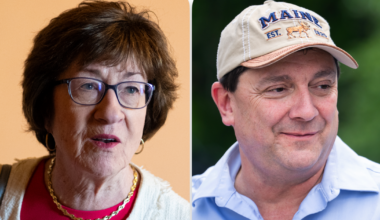 CBS News poll finds voters split on state v. national focus in tied Maine Senate race