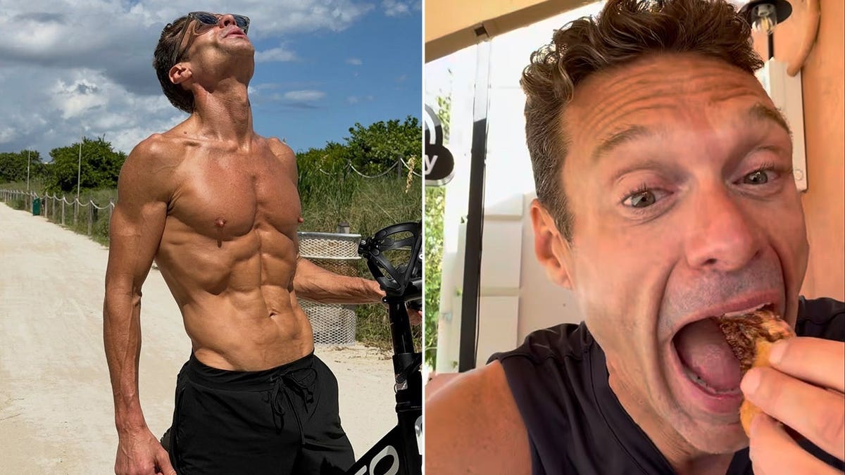 split image of ryan seacrest