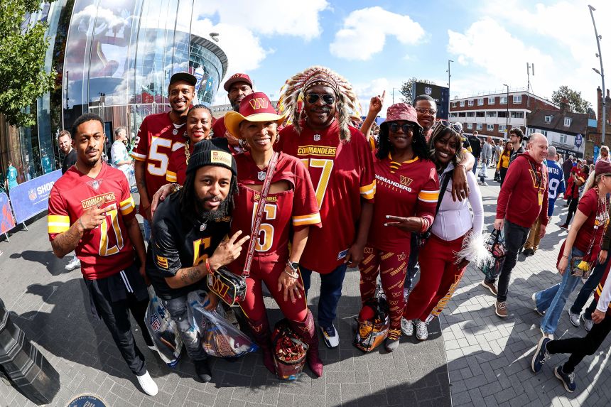 Commanders fans came out in force to support their team.