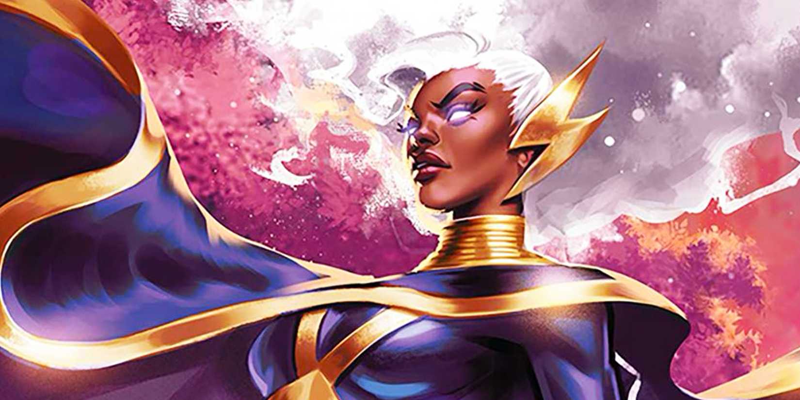 Storm using her powers in Marvel Comics