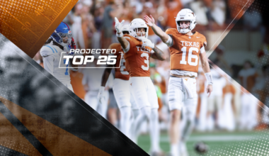 Tomorrow's Top 25 Today projects college football rankings after Week 8