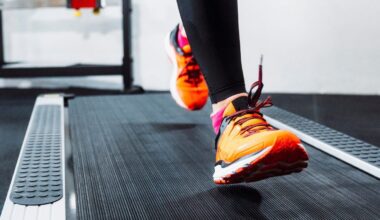 Woman on treadmill