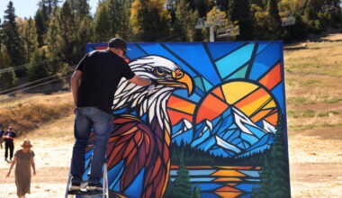 Thousands gather to celebrate the late, famed Big Bear eagle Jackie