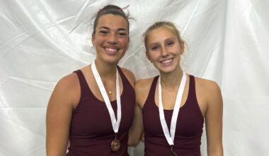 Lilly Caron, Liz Peterson take 3rd in Section 8-3A doubles tournament