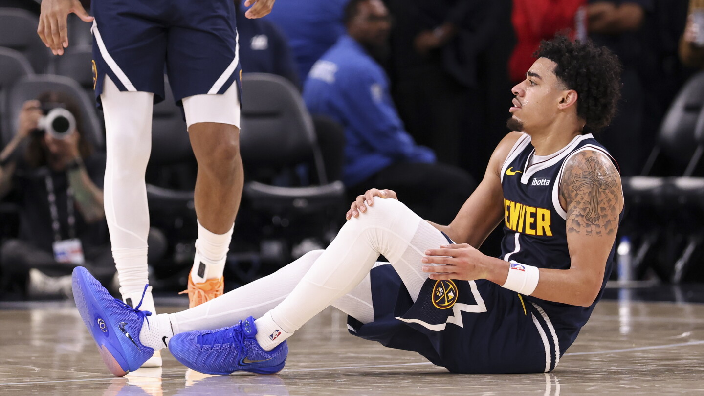 Nuggets wing Julian Strawther out indefinitely due to left knee sprain