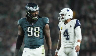 Jalen Carter, Riq Woolen decline to speak to reporters after loss to Cowboys