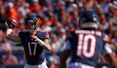 Tyson Bagent and Case Keenum started for the Bears