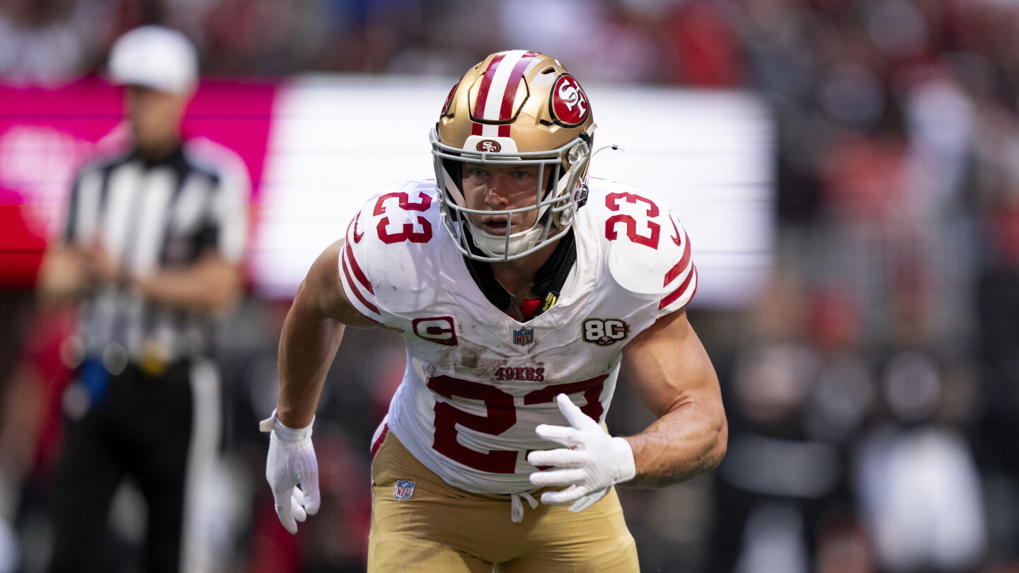Christian McCaffrey has mild hamstring strain, 49ers optimistic he'll play after bye