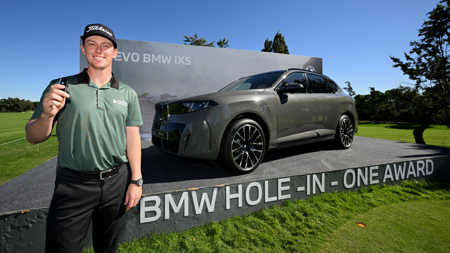 Daniel Hillier wins $157,000 BMW after mis-hit hole-in-one