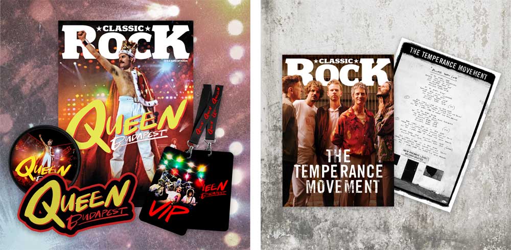 The covers of Classic Rock's Queen and Temperance Movement bundle editions