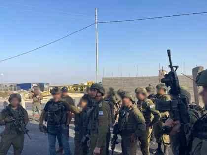 IDF forces at the scene, Friday.