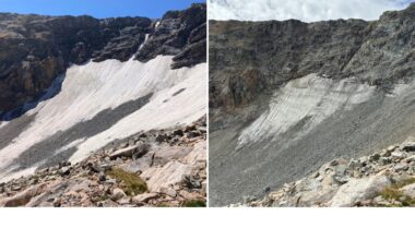 Colorado's glaciers thinned dramatically due to record low snow and heat in 2026
