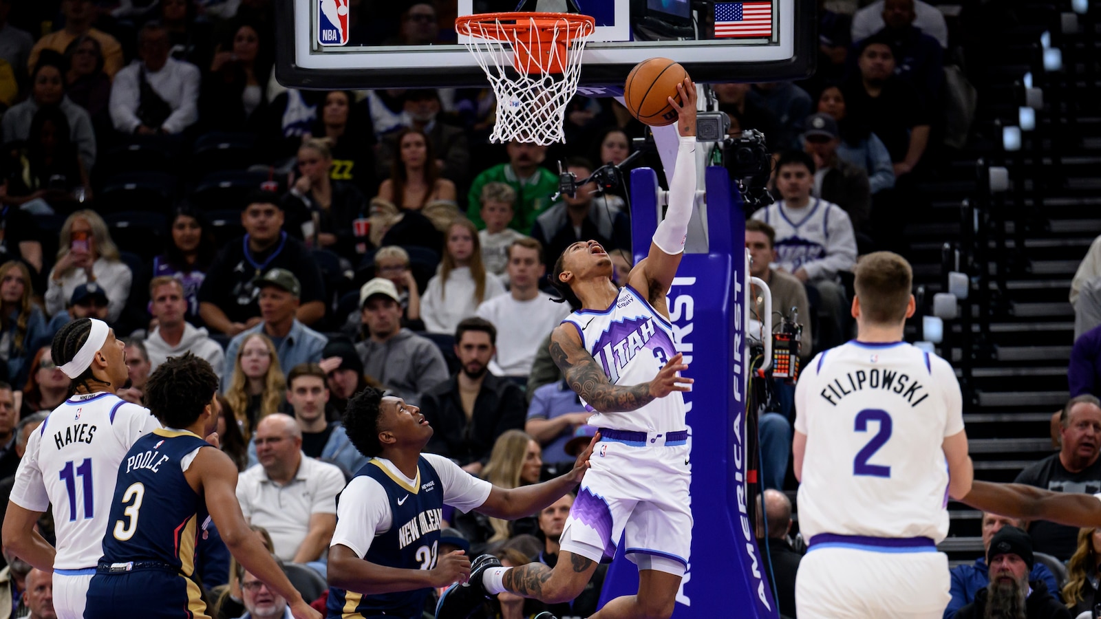 Jackson scores 24 and Peterson makes go-ahead FTs to lift Jazz over Pelicans