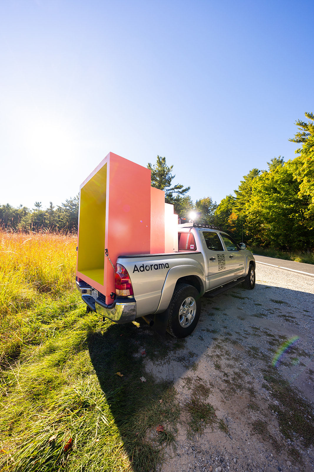 Behind-the-scenes photos from Jada and David's All About the Journey truck set across America