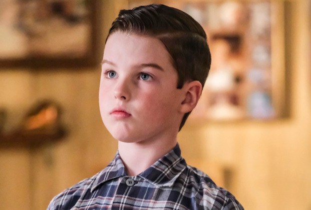 "A Perfect Score and a Bunsen Burner Marshmallow" -- Pictured: Sheldon (Iain Armitage). Sheldon moves in with Dr. Sturgis (Wallace Shawn) for the weekend to see what his life will be like in college. Also, a lonely Mary tries to bond with the other Coopers during Sheldon's absence, on YOUNG SHELDON, Thursday, April 4 (8:31-9:01 PM, ET/PT) on the CBS Television Network. Photo: Darren Michaels/Warner Bros. Entertainment Inc. ÃÂ© 2018 WBEI. All rights reserved.