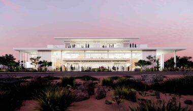 Abu Dhabi reveals design for youth concert hall by late Frank Gehry