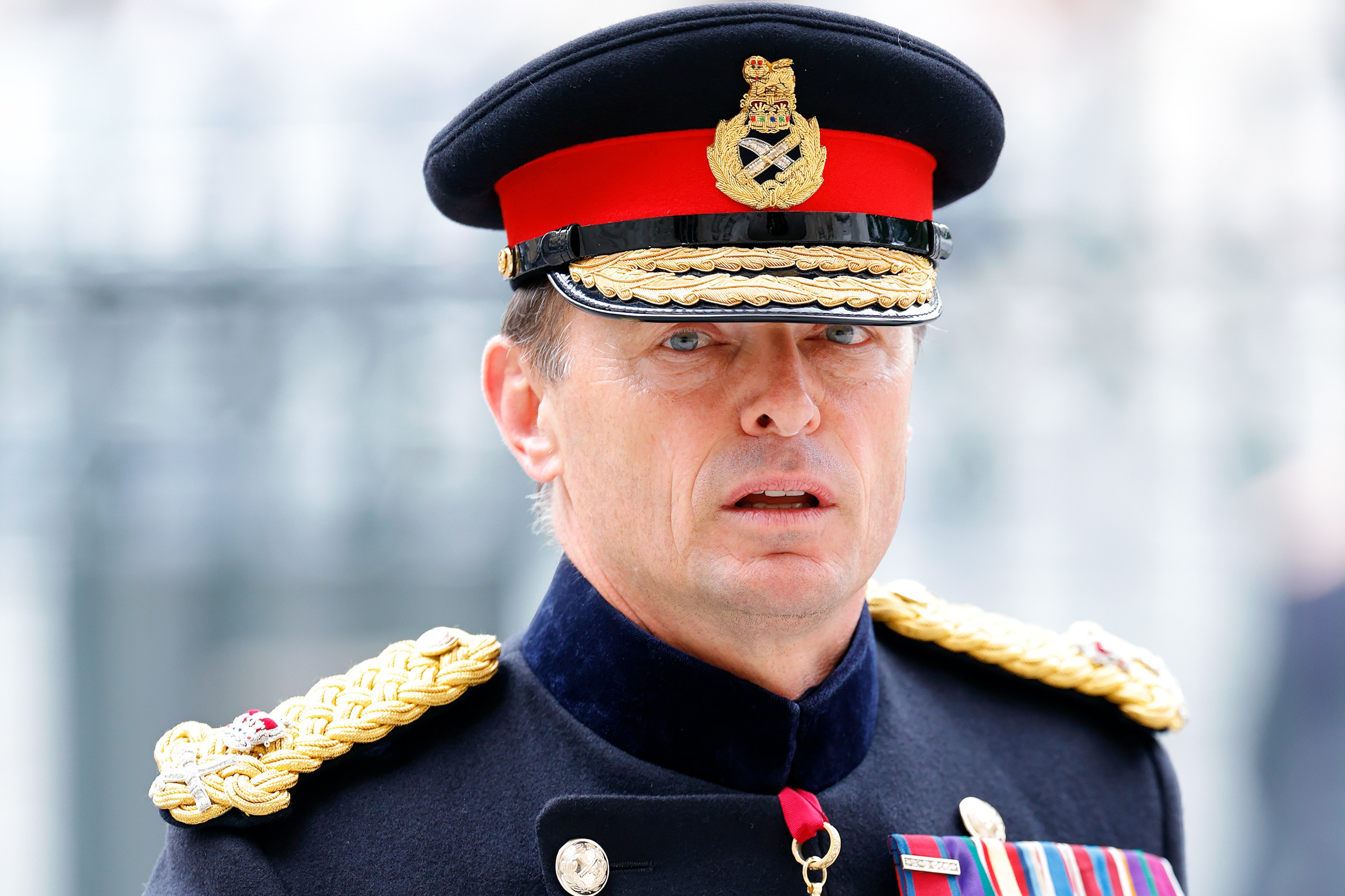 Lieutenant General Sir Roland Walker at a service for Admiral Lord Boyce.