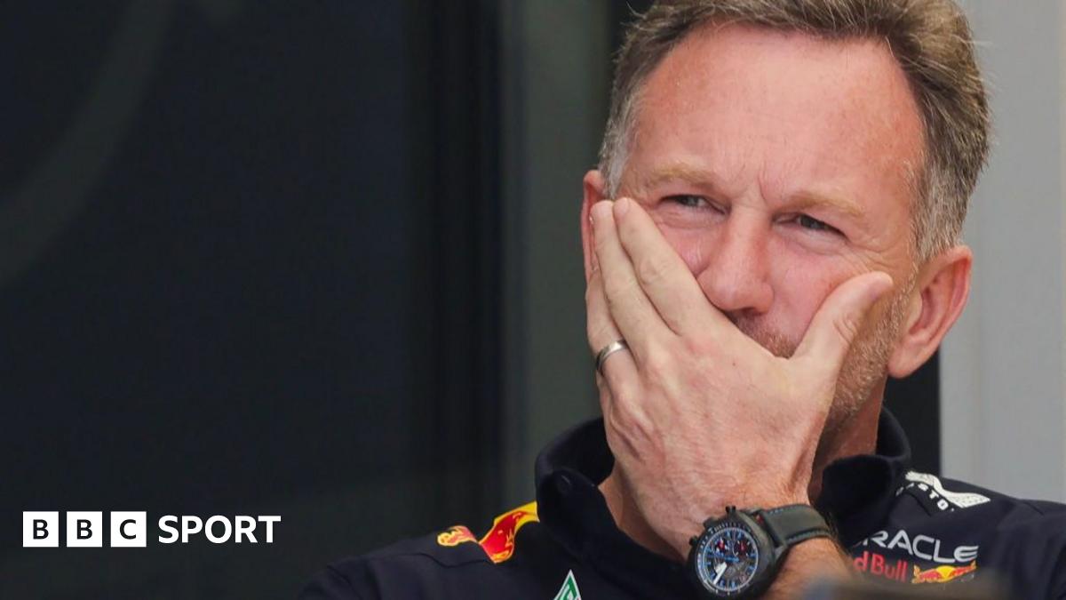 Christian Horner wearing a headset during practice and qualifying ahead of the Brazilian Grand Prix on November 3, 2023