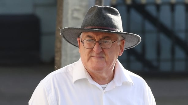 Richard Brennan seen outside court