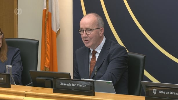 John Lahart speaking to an Oireachtas Committee