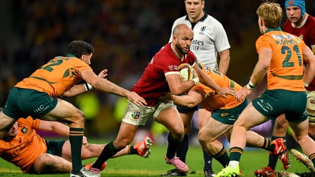 19 July 2025; Jamison Gibson-Park of British & Irish Lions during the first test match between Australia and the British & Irish Lions at Suncorp Stadium in Brisbane, Australia. Photo by Brendan Moran/Sportsfile