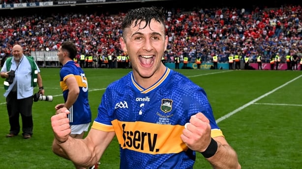 20 July 2025; Robert Doyle of Tipperary after his side's victory in during the GAA Hurling All-Ireland Senior Championship final match between Cork and Tipperary at Croke Park in Dublin. Photo by Stephen McCarthy/Sportsfile