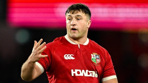 22 July 2025; Tom Clarkson of British & Irish Lions during the tour match between First Nations & Pasifika XV and the British & Irish Lions at Marvel Stadium in Melbourne, Australia. Photo by Brendan Moran/Sportsfile
