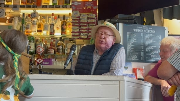 Edso Crowley reading his poem aloud.
