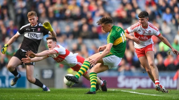 David Clifford completes his hat-trick against Derry in the 2017 All-Ireland Minor final
