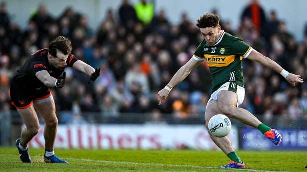 Armagh's Barry McCambridge and Kerry's David Clifford