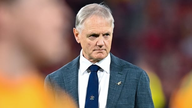 BRISBANE, AUSTRALIA - JULY 19: Head coach Joe Schmidt of Australia looks on ahead of game one of the series between Australia Wallabies and British & Irish Lions at Suncorp Stadium on July 19, 2025 in Brisbane, Australia. (Photo by Izhar Khan/MB Media/Getty Images)