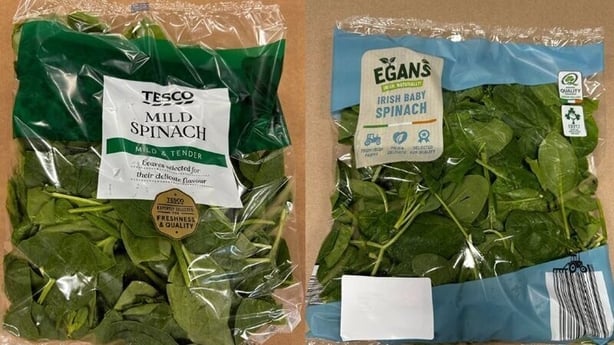 The Food Safety Authority issued the alert for the products which are being recalled by McCormack Family Farms.