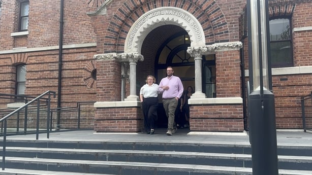Niamh Herbert leaving court with her husband