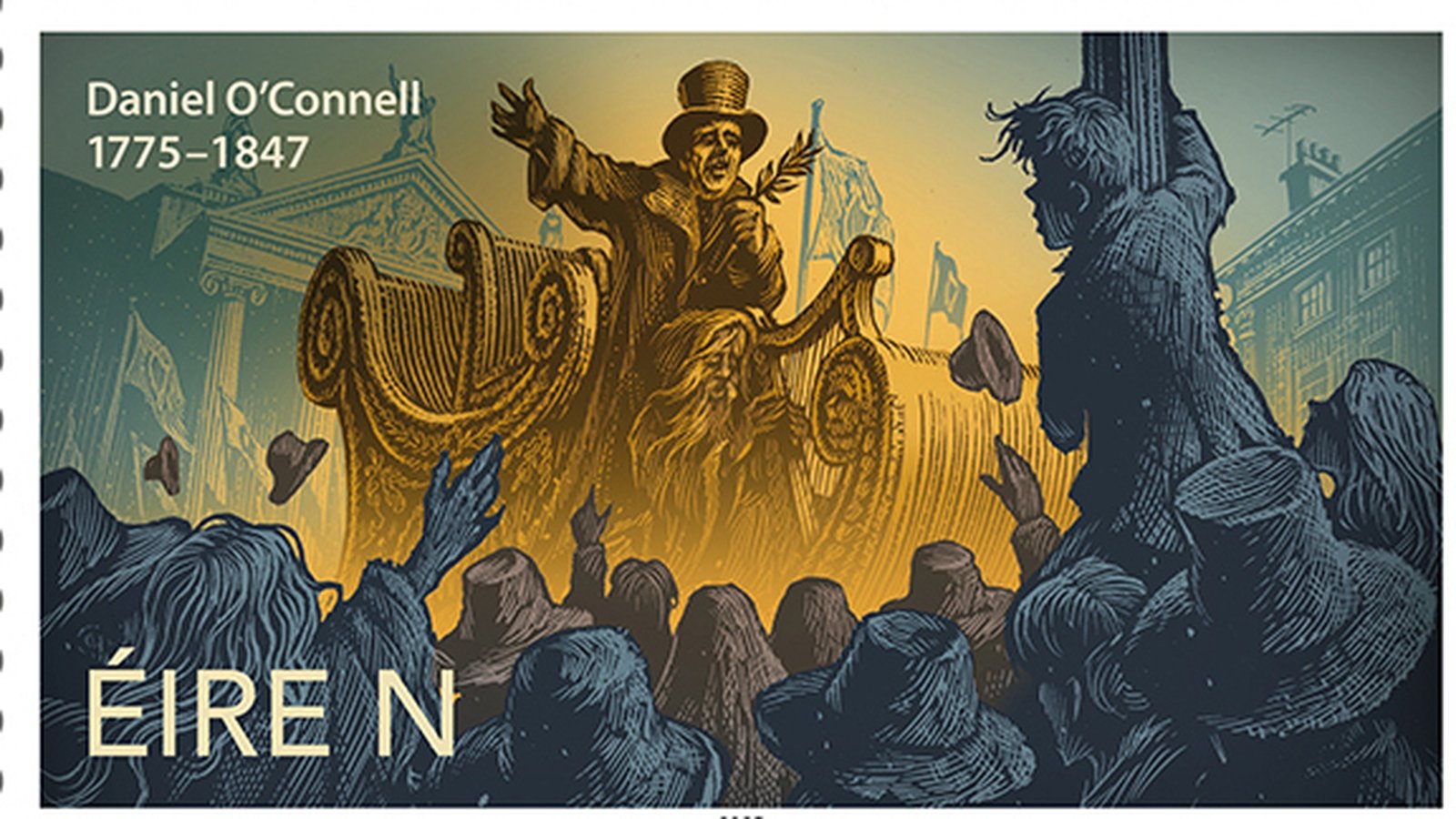 No AI on Daniel O'Connell stamp with TV aerial