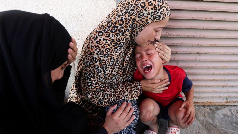 Children queuing at Gaza health center killed in Israeli strike, medics say