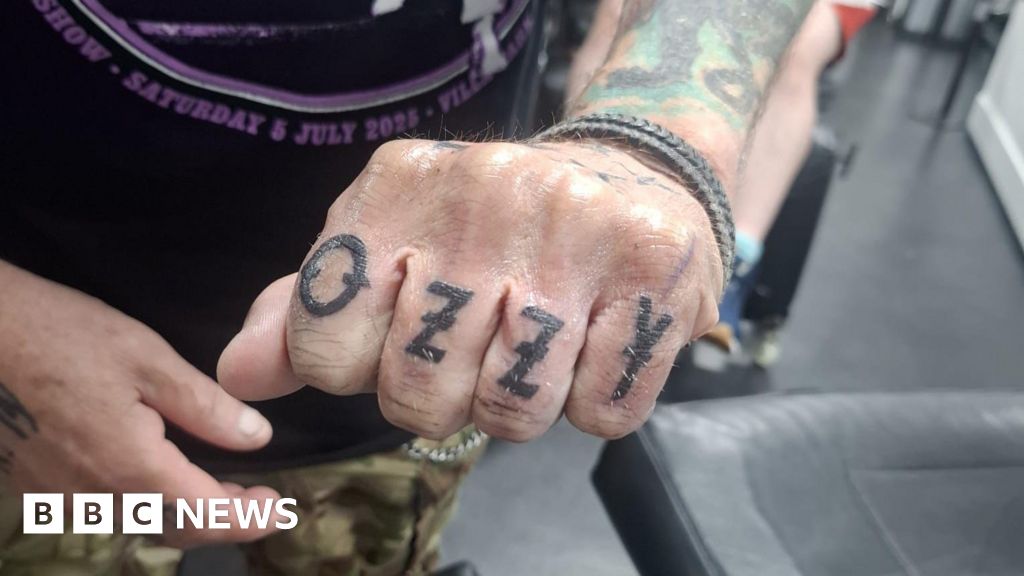 Black Sabbath fan gets Ozzy tattoo in honour of late singer