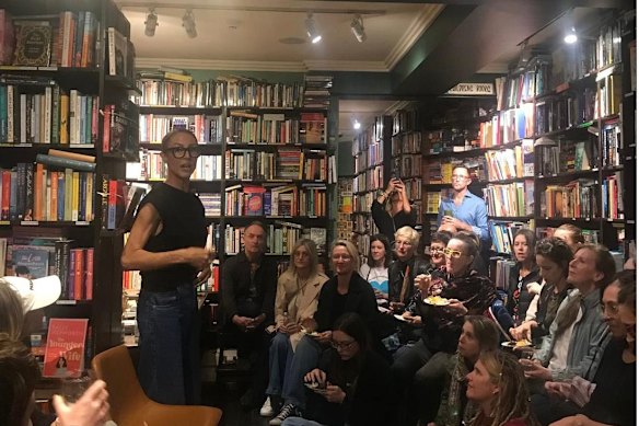 Wilson’s Substack subscribers at a Bondi meet-up to hear her talk.