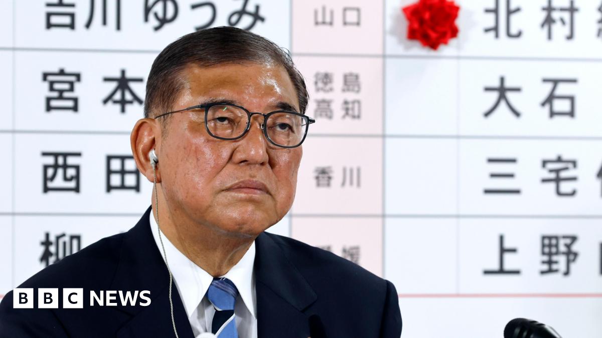 Shigeru Ishiba, Japan's Prime Minister and president of the ruling Liberal Democratic Party (LDP), listens to a question from a journalist at the LDP headquarters in Tokyo, Japan, 20 July 2025.